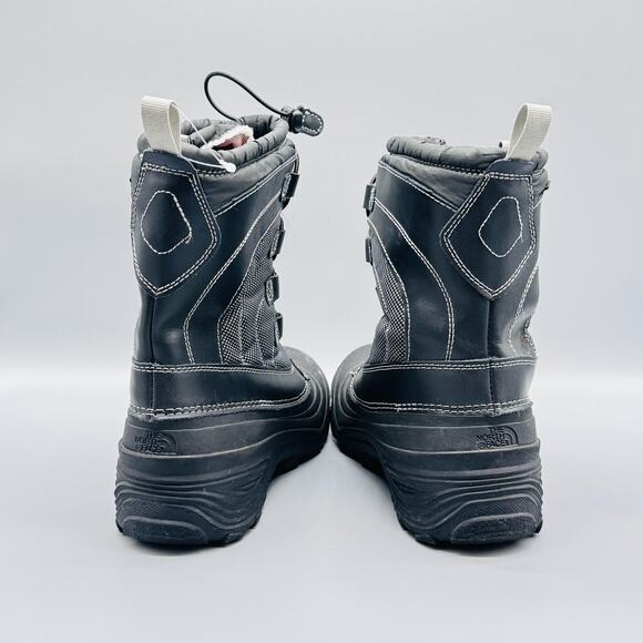 The North Face Boots Boys 6 Black Thermalfelt Snow Insulated Alpenglow IV Winter - Picture 7 of 12